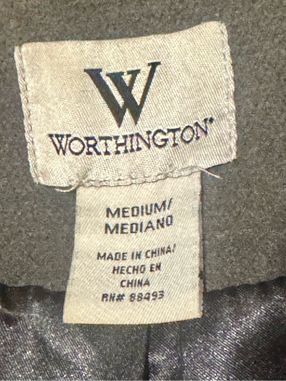 Worthington Fur Collared Pea Coat Medium - Picture 7 of 12